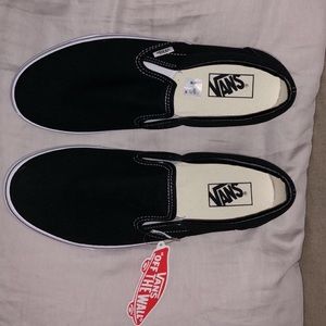 Black slip on vans